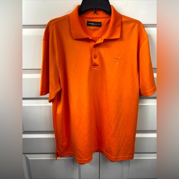 Loudmouth Golf Men’s Polo Shirt Performance Polyester Large Button Embroider - Picture 1 of 7